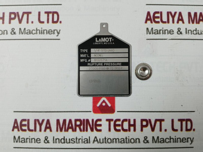 Lamot 1/4" Std (Aa) Rupture Pressure Disc Ctu-20P-d2 27000 Psig 72 F