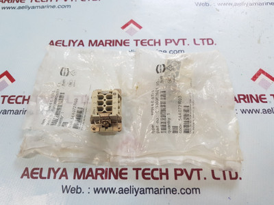 Set of 2x Harting han 6 e-sti-s connector 09330062601 Set of 2x Harting han 6 e-sti-s connector 09330062601