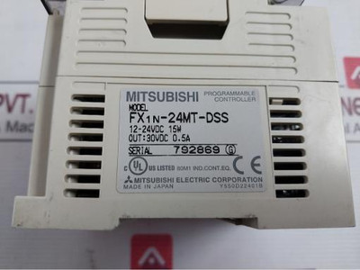 Mitsubishi Electric Fx1N-24Mt-dss Plc Digital I/O Unit Module 12-24Vdc 15W