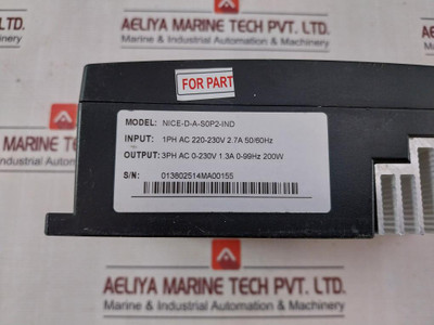 Monarch Nice-d-a-s0P2-ind Door Inverter Controller 230Vac (Not Working)