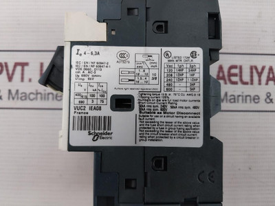 Telemecanique Gv2Me103 Motor Circuit Breaker 50/60Hz 3A