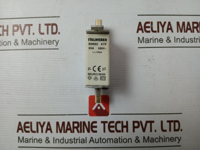 Italweber Nh00C Ktf 63 A 500V~ Fuse Link Italweber Nh00C Ktf 63 A 500V~ Fuse Link
