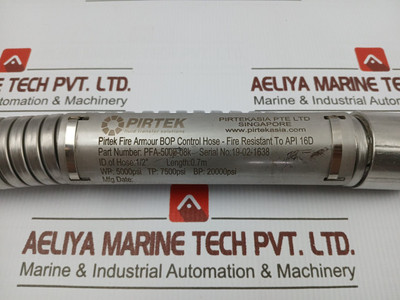 Pirtek Pfa-5000-08K Bop Control Hose 0.7M 5K1/2In-ss316