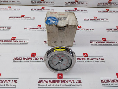 Mcdaniel Pressure Gauge 316Ss Tube And Socket 0 To 10000 Psi Ab40510 Rev.B