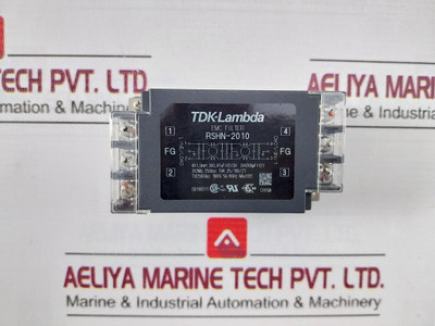 Tdk-lambda Rshn-2010 Emc Filter 250 Vdc 10A 50/60 Hz 2500Vac 55°C