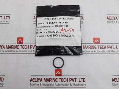 Lot Of 10X Hydril 1900002-217 O-ring 90 Duro 2-217; Used On 22 Bonnet Rev F2