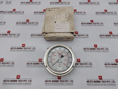 Mc Daniel 316Ss Liquid Filled Dual Pressure Gauge Rev C 0-10000 PsiKpa
