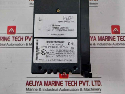 Ge Fanuc Ic660Bbd022 Genius Plc I/O Terminal Source Block Module B084512