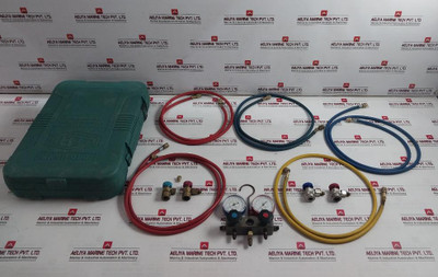 Refco Refrigeration Service Manifold With Charging Hose Set 30 Bar430 Psi