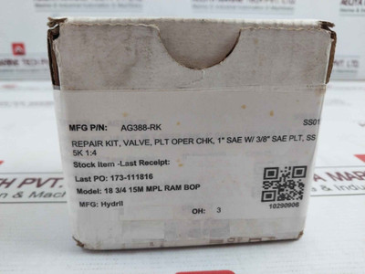 Gilmore Ag388-rk Repair Kit For Pilot Operated Check Valve 5000 Psi