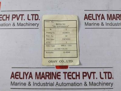 Osaka 50 Emergency Stop Drain Valve Packing For T-12,13