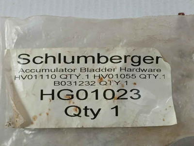 Schlumberger Hg01023 Accumulator Bladder Hardware Set Hv01110