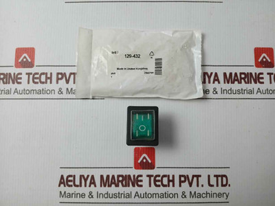 Arcolectric C1353Al Rocker Switch-splashproof Dpst Green T83