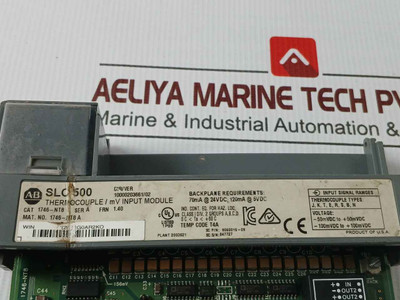 Allen Bradley 1746-nt8 Thermocouple/Mv Input Module 100M Vdc To +100M Vdc
