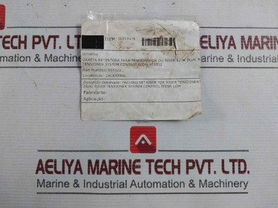 Control 955922 Retaining Gasket For Riser Tensioner 120K Dual Tensioner System