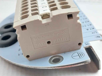 Weidmuller Zdub 2.5-2/2An Current Transformer Terminal Block Plate 600V 20A