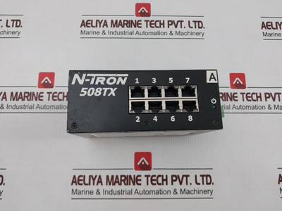 N-tron 508Tx-a Industrial Ethernet Switch 336A4940Dnp508Txwhb 10-30V Dc