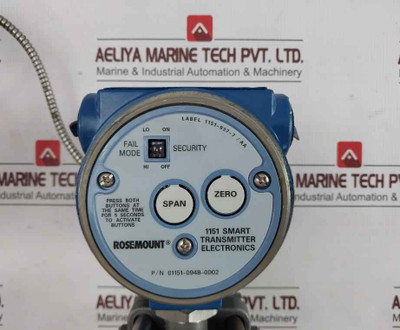 Rosemount 1151Gp7S22S1M7B104 Alphaline Pressure Transmitter Synchronous Motor