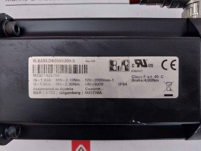 B&R 8Lsa35.Db030S200-3 Synchronous Servo Motor With Gearbox 8Gp30-080--025S2L3
