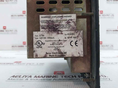 Beijer Electronics E700 Operator Interface Display Panel (Not Working)
