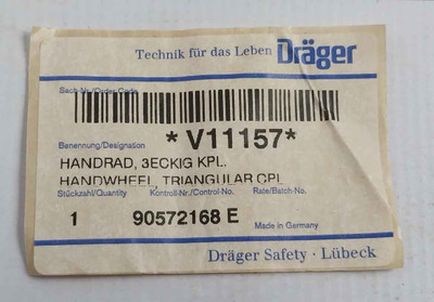 Drager V11157 Handwheel Triangular Cpl