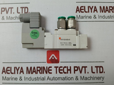 Smc Sy5120-5D-01 Solenoid Valve 24Vdc Max Pressure 0.7Mpa