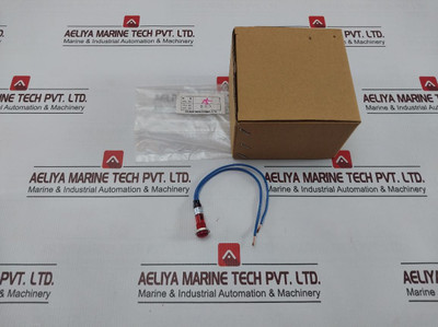 Lot Of 2X Sakazume Lms-10M Red Led Metal Indicator Ac 125V