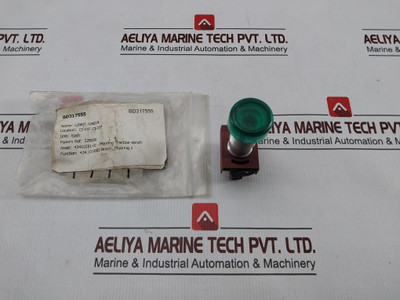 General Electric P9Pdnv0 Green Pilot Light Ba9S 2W 250V Max 4Kv