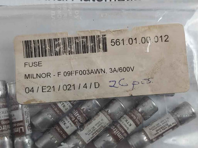 Lot of 10X BUSSMANN KTK-3 Fast-acting Fuse 3A/600V
