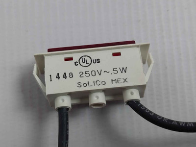 Solico Rectangular Indicator Light 250v~.5w