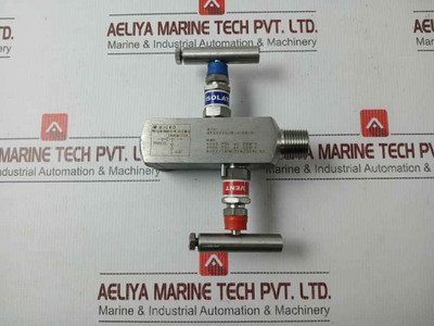 Micro Mpgv32a/r-1-cb-p Two Way Manifold Needle Valve 316l Ss 6000psi