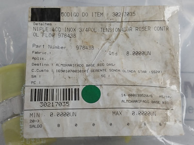 Control Flow 978438 Riser Tensioner 30217035