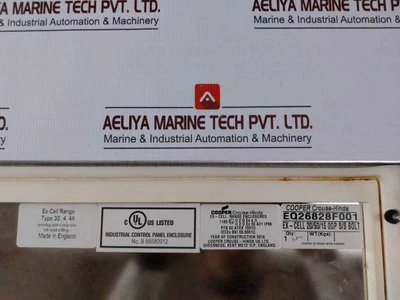 Alfa Laval Cooper Crouse-hinds Xcl Control Panel Enclosure Ip66 T95c 690v 6mm2