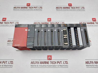 Mitsubishi Q38B Melsec-q Plc System Q00Cpu Qx41 Qy41P Qd62E Base Unit 5Vdc 0.07A