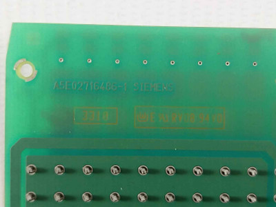 Siemens A5e02716486-1 Pcb With Programmable Logic Controller Sub-assembly 94v0