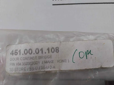 Kone Km359363g01 Elevator Door Contact Bridge