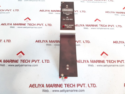 Hagglunds Sl 214 1232-802 Supervisory Logic Electronic Card