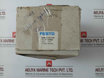 Festo Dsm-32-270-p-fw Pneumatic Swivel Module S602 10Bar/145 Psi