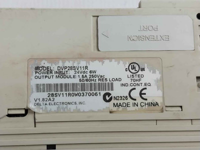 Delta Electronics Dvp28Sv11R Programmable Logic Controller 24Vdc 6W