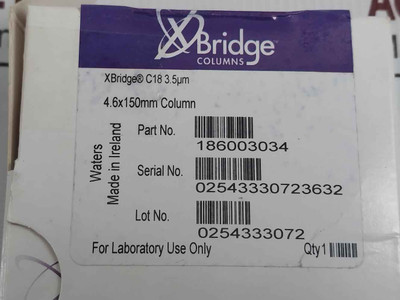 Waters 186003034 Xbridge Beh Column C18 4.6X150Mm 3.5 Micrometer