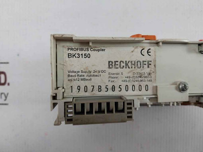 Beckhoff Bk3150 Compact Bus Coupler 24v Dc 1907b5050000