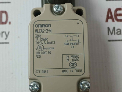 Omron Wlca2-2-n Series Plunger Limit Switch 2A 250Vac