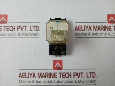 Paramount Series P3 2C/O F Z Relay With Socket Base 10 Amp 250 Vac
