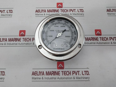 Marsh/Bellofram H10882Rp Pressure Gauge 100Mm Qual-d 1/4 Npt