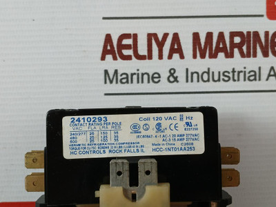 Hc Controls Hcc-1Nt01Aa253 Definite Purpose Contactor 120Vac 50/60 Hz