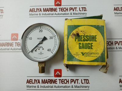 Yamamoto Keiki Bv Pressure Gauge 0-40 Mpa Class 1.6
