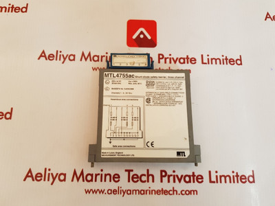 Measurement technology mtl4755ac shunt-diode safety barrier Measurement technology mtl4755ac shunt-diode safety barrier