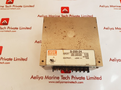Mean Well S-250-24 Switching Power Supply 100 - 120Vac 24V 10A