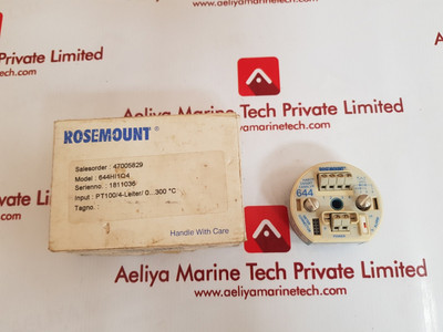 Rosemount 644 temperature transmitter 644hi1q4 Rosemount 644 temperature transmitter 644hi1q4