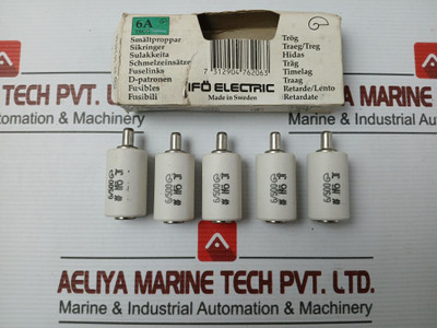 Ifo Electric Bottle Fuse Part No. 6/500 In New Condition (1 Packet = 5 Pcs)